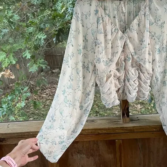 Free People Women's Final Rose Blouse In Vintage Combo Size XL - Picture 7 of 13